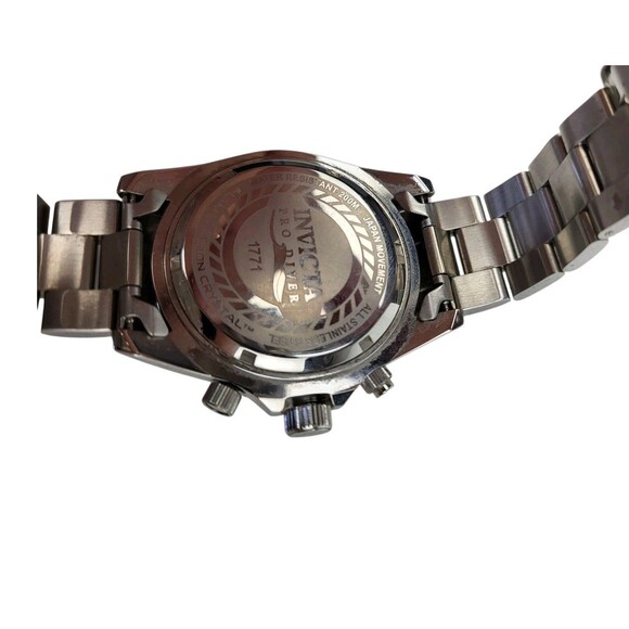 Invicta Pro Diver 43mm Blue Dial Pepsi Bezel Chronograph Watch 1771 NO XTRA LNKS - Picture 12 of 12